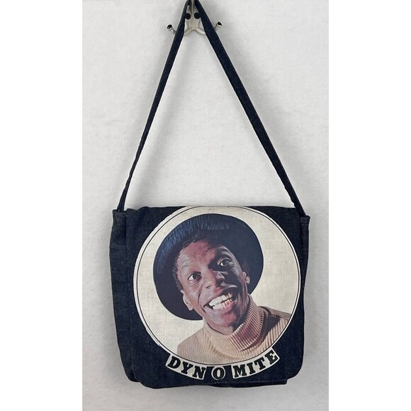 Vintage Jimmie Walker Dyn-o-mite Denim Purse Good Times TV Show CBS Memorabilia - Picture 1 of 11